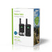 Nedis Walkie-Talkie Set - 2 Handsets, Up to 6 km, Frequency channels: 8, 2 Headsets - Black