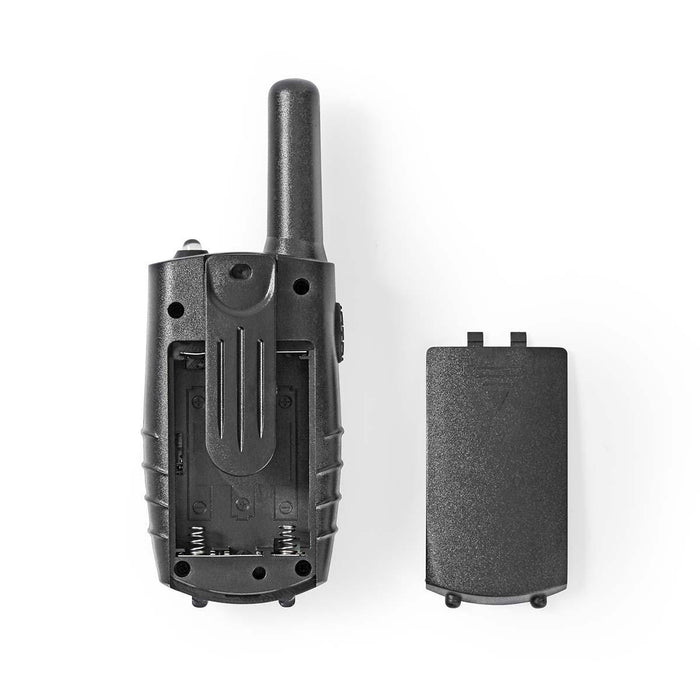 Nedis Walkie-Talkie Set - 2 Handsets, Up to 8 km, Frequency channels: 8, Headphone output - Black