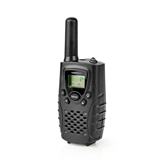 Nedis Walkie-Talkie Set - 2 Handsets, Up to 8 km, Frequency channels: 8, Headphone output - Black