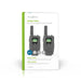 Nedis Walkie-Talkie Set - 2 Handsets, Up to 8 km, Frequency channels: 8, Headphone output - Black