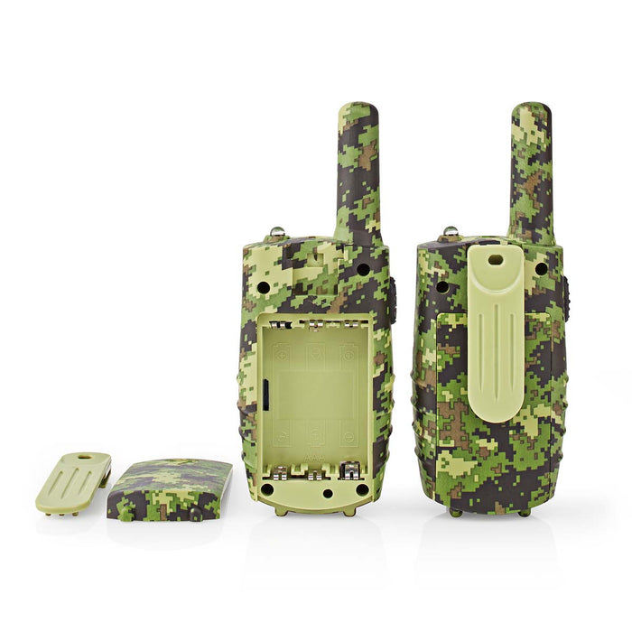 Nedis Walkie-Talkie Set - 2 Handsets, Up to 8 km, Frequency channels: 8, Travel case included - Green