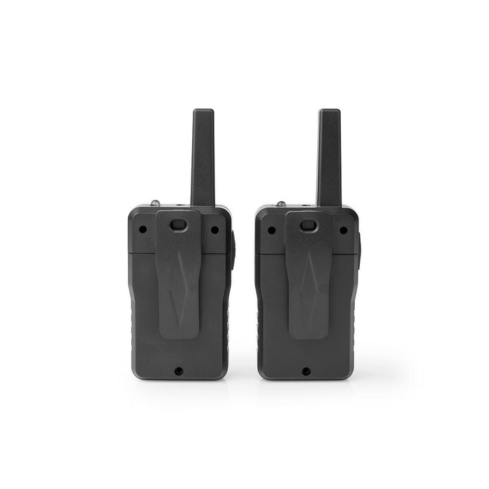 Nedis Walkie-Talkie Set - 2 Handsets, Up to 10 km, Frequency channels: 8, Headphone output - Black