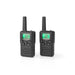 Nedis Walkie-Talkie Set - 2 Handsets, Up to 10 km, Frequency channels: 8, Headphone output - Black