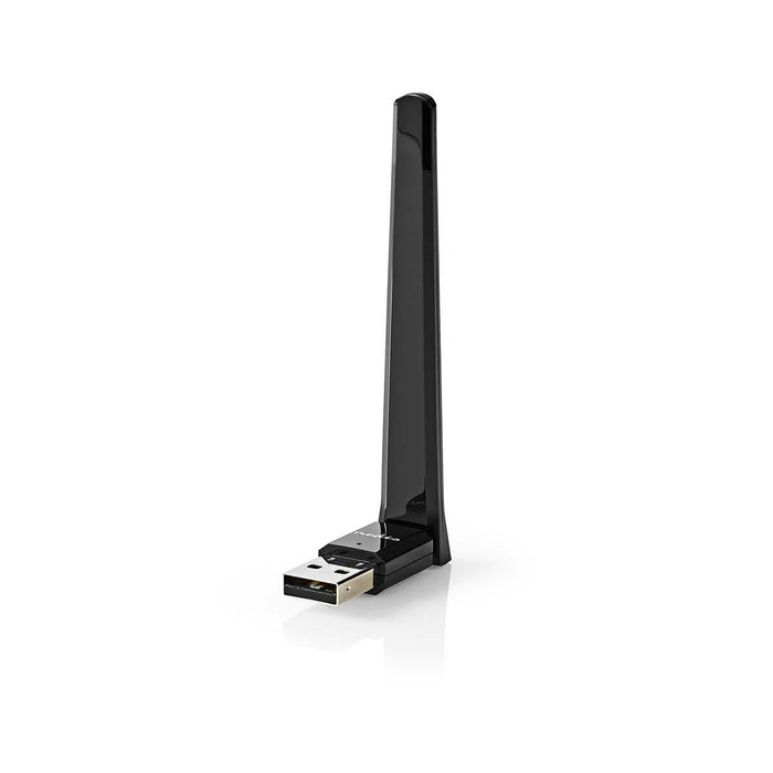 Nedis Network Dongle - Wi-Fi, AC600, 2.4/5 GHz (Dual Band), Wi-Fi speed total: 600 Mbps - Windows 10 / Windows 7 / Windows 8