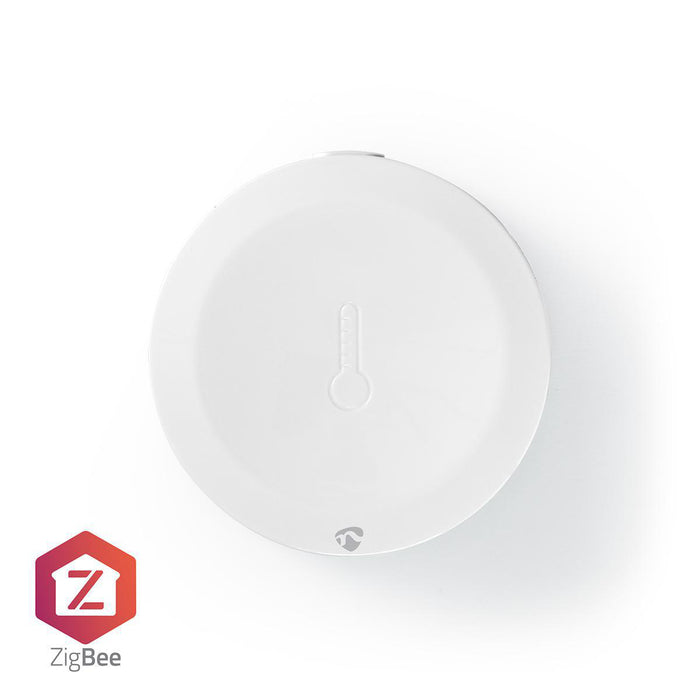 Nedis Smart Climate Sensor - Zigbee 3.0, Battery Powered, Android / IOS, Android / IOS - White