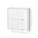 Nedis SmartLife Wall Switch - Zigbee 3.0, Wall Mount, Android / IOS, Plastic - White