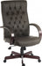 Warwick Antique Style Bonded Leather Faced Executive Office Chair Brown - B8501BN