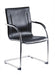 Guest Leather Effect Cantilever Chair Black - B9530