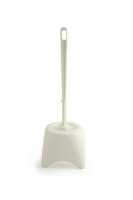 Bentley Toilet Brush Set with Potted Holder, White