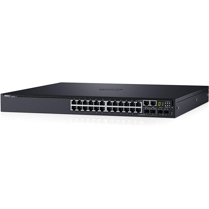 Dell Networking S3124 - Commutateur - C3 - Géré - 24 x 10/100/1000 + 2 x 10 Gigabit SFP+ + 2 x SFP Gigabit combiné - flux d'air de l'avant vers l'arrière - Montable sur rack - Dell Smart Value