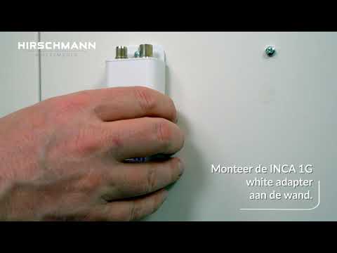 Hirschmann INCA 1G white + USB SET Gigabit internet over coax adapter set inclusing USB power supply