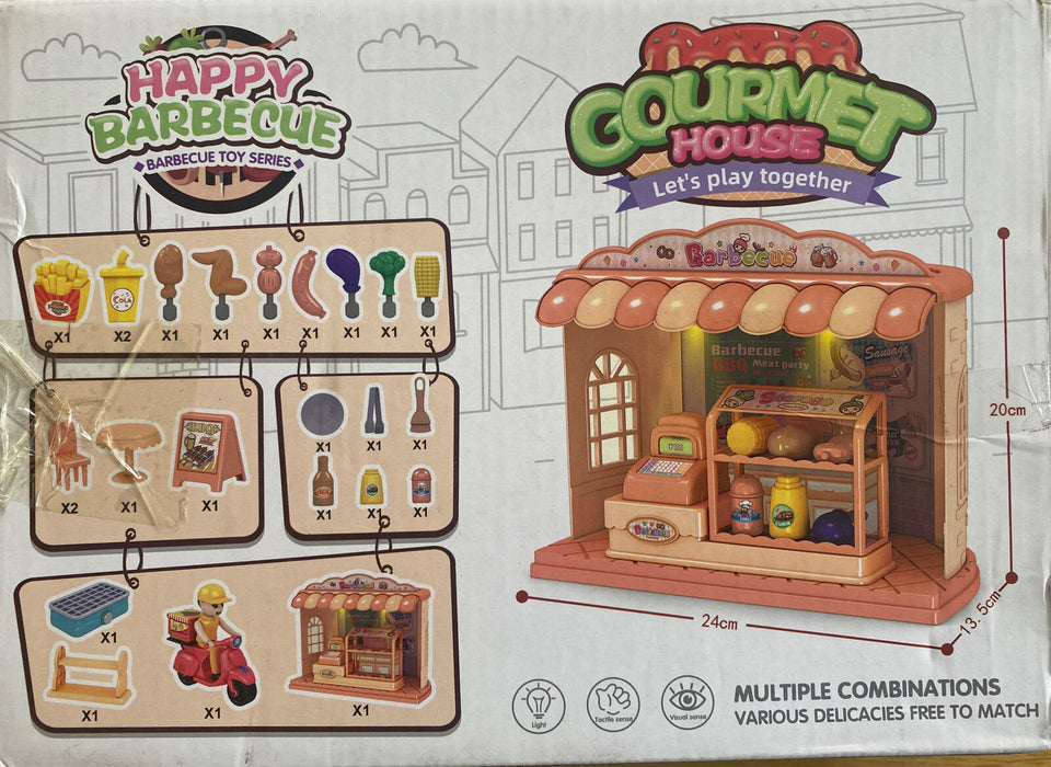 Gourmet House Happy Barbecue Playset Role Play-PINK