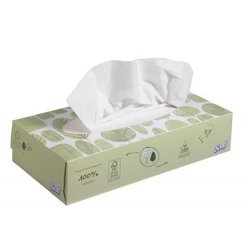 KCP 8837Scott Facial Tissue, White 100 Sheets