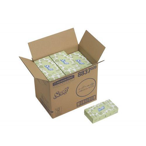 KCP 8837Scott Facial Tissue, White 100 Sheets