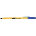 Best Value niceday Yellow Ballpoint Pen Blue Fine - Box of 50