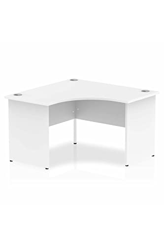 Dynamic Impulse 1200mm Corner Desk White Top Panel End Leg MI000406