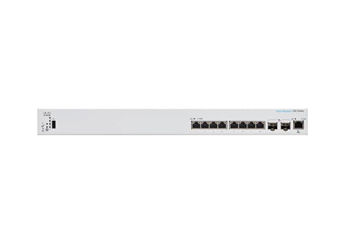 Cisco Business 350 Series CBS350-8XT - Switch - L3 - Managed - 8 x 10GBase-T + 2 x combo 10 Gigabit SFP+ - rack-mountable