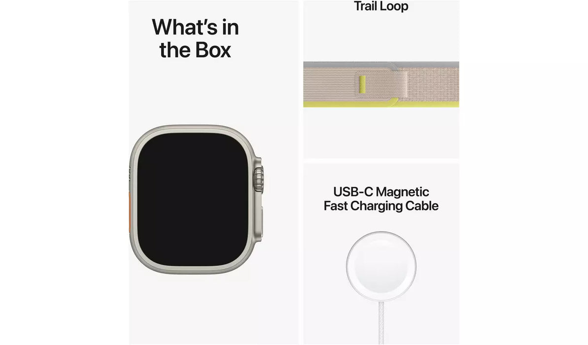 Apple Watch Ultra GPS+Cell 49mm Titanium Case Yellow / Beige M/L Band