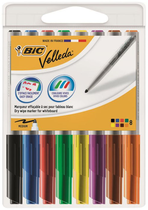 Best Value Bic Velleda Drywipe Marker 1741 Assorted PK8