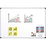 Best Value Aluminium Frame Enamel Whiteboard 900H x 1200Wmm