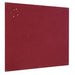 Best Value Bi-Office FB0746397 Unframed Red Felt Notice Board 90x60cm DD :: (Office & Stationery > Meeting & Presenting)