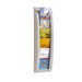 Best Value Wall Display Shelf-5Compartments for 1/3DIN A4White, Pack of 2pcs