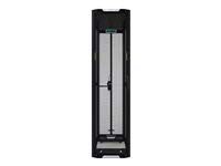 HPE 600mm x 1200mm G2 Enterprise Shock Rack - Rack - black with silver accents - 48U - 19"