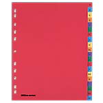 Best Value Polypropylene punched Dividers A4 Extra Wide A-Z Multi Colour