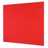 Best Value Bi-Office FB1446397 Unframed Red Felt Notice Board 120x90cm DD :: (Office & Stationery > Meeting & Presenting)