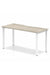 Dynamic Evolve Plus 1400mm Single Starter Desk Grey Oak Top White Frame BE762