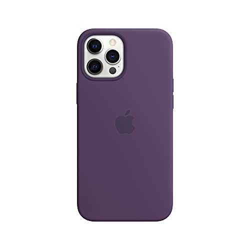 Apple with MagSafe - Protective sleeve for mobile phone - silicone - amethyst - for iPhone 12 Pro Max