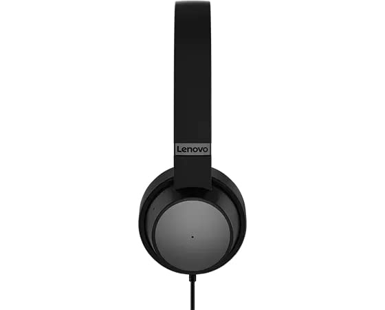 Lenovo Go - Headset - on-ear - wired - active noise cancelling - USB-C - thunder black - Certified for Skype for Business, Certified for Microsoft Teams - for IdeaPad S340-14, ThinkCentre M80s Gen 3, M90a Gen 3, M90a Pro Gen 3, M90t Gen 3, V15 IML