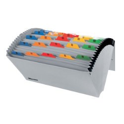 Best Value Expanding Files Heavy Duty A-Z With Coloured Tabs Grey