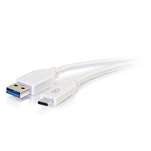 C2G 3ft USB C 3.0 to USB Cable - USB C to USB A - M/M - USB cable - USB Type A (M) to USB-C (M) - USB 3.1 - 30 V - 3 A - 91.4 cm - white