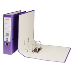 Best Value Coloured Lever Arch File 2 hole 70mm capacity - Priced EACH - Purple