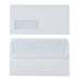 Best Value White Business Envelopes - Self Seal - Window DL 100gsm - Box of 500