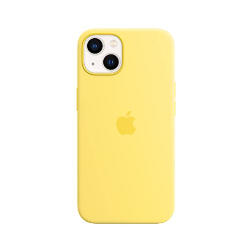 Apple - Back cover for mobile phone - with MagSafe - MagSafe compatibility - silicone - lemon zest - for iPhone 13