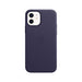 Apple with MagSafe - Protective sleeve for mobile phone - leather - deep violet - for iPhone 12, 12 Pro