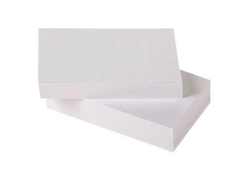 Best Value 100 Blank Playing Cards Flash Cards Smooth & Glossy Straight Edges White Approx (54x90mm) The Perfect Aid for Personal Learning and Exam Revision, Create the Flash Cards You Need!