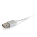 C2G USB A Male to Lightning Male Sync and Charging Cable - Lightning cable - Lightning male to USB male - 1 m - white - for Apple iPad/iPhone/iPod (Lightning)