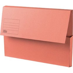 Best Value niceday Manilla Document Wallets Foolscap 250gsm - Orange