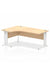 Dynamic Impulse 1800mm Left Crescent Desk Maple Top White Cable Managed Leg MI002624