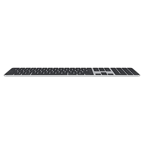 Apple Magic Keyboard with Touch ID and Numeric Keypad - Keyboard - Bluetooth, USB-C - QWERTY - Norwegian - black keys