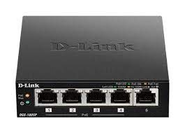 D-Link DGS 1005P - Switch - 5 x 10/100/1000 (4 PoE+) - desktop - PoE+ (60 W)