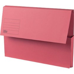 Best Value niceday Manilla Document Wallets Foolscap 250gsm - Red