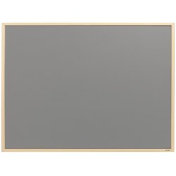 Best Value Felt Notice Board Grey with Pine wooden frame 1200 x 900 mm