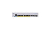 Cisco Business 250 Series 250-8FP-E-2G - Switch - L3 - smart - 8 x 10/100/1000 (PoE+) + 2 x combo SFP - rack-mountable - PoE+ (120 W)