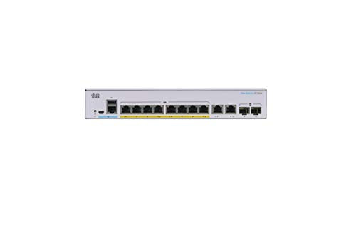 Cisco Business 250 Series 250-8P-E-2G - Switch - L3 - smart - 8 x 10/100/1000 (PoE+) + 2 x combo Gigabit Ethernet/Gigabit SFP - rack-mountable - PoE+ (67 W)