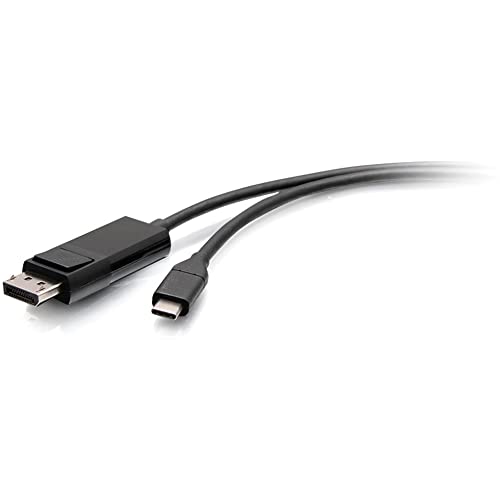 C2G 3ft (0.9m) USB-C to DisplayPort Adapter Cable - 4K 60Hz - Adapter cable - USB-C (M) to DisplayPort (M) - USB 3.1 / Thunderbolt 3 / DisplayPort - 90 cm - 4K support - black