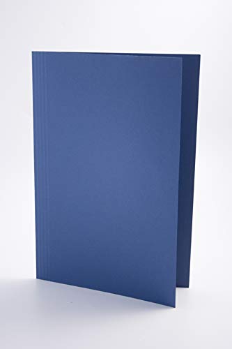 Best Value Exacompta Guildhall Square Cut Folder, 250 gsm, 349 x 242 mm - Blue, Pack 100